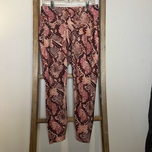 Old Navy Pink Snake Print Leggings